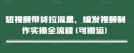 短视频带货拉流量，编发视频制作实操全流程(可搬运)-阿卡帕尼智赚AI实验室