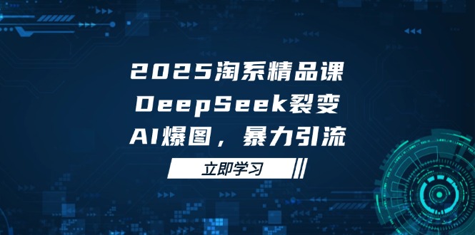2025 淘系精品课，DeepSeek 裂变，AI 爆图，暴力引流-阿卡帕尼智赚AI实验室