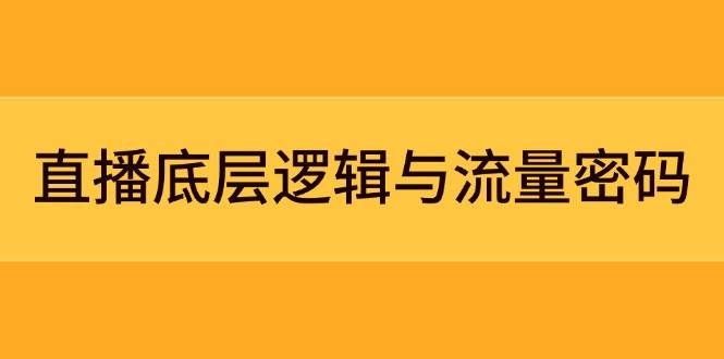 直播底层逻辑与流量密码：定位模型+案例拆解，急速流承接与数据优化全攻略-阿卡帕尼智赚AI实验室